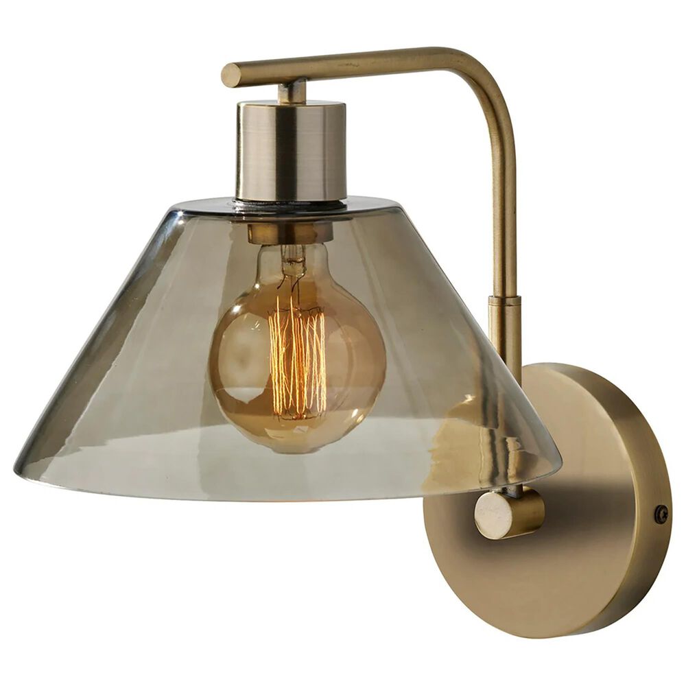 Adesso Zoe Wall Lamp in Antique Brass, , large