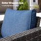 HOMLUX 28" Patio Single Chair in Denim Blue (Set of 2), , large