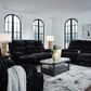Ashley Rhines Falls Power Reclining Loveseat in Onyx, , large