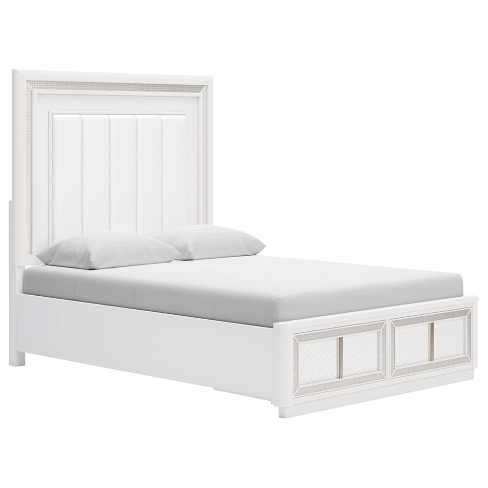 Millenium Chalanna 4-Piece Queen Bedroom Set in White Lacquer, , large
