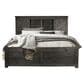 A-America Sun Valley 4 Piece King Storage Bedroom Set in Charcoal, , large