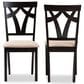 Baxton Studio Sylvia Side Chair in Espresso Brown (Set of 2), , large