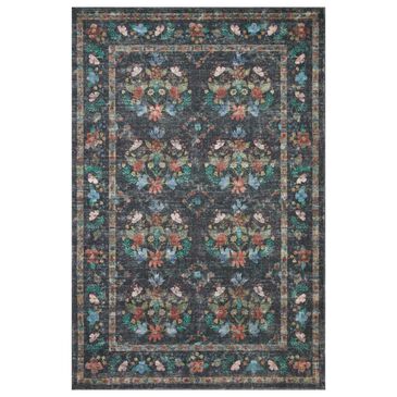 Rifle Paper Co. x Loloi Courtyard 2"3" x 3"9" Seville Charcoal Area Rug, , large