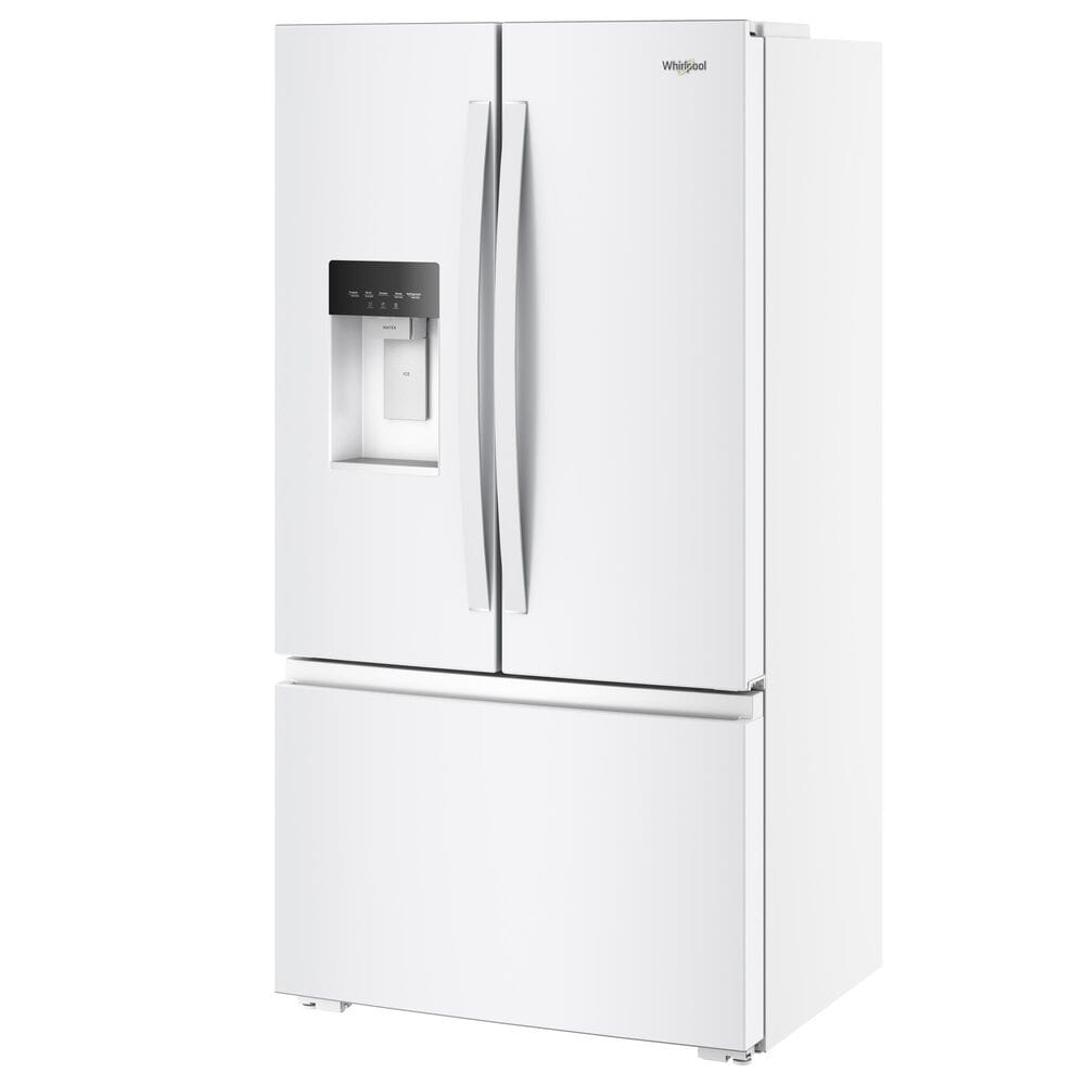 Whirlpool 23.4 Cu. Ft. Counter Depth 3-Door French Door Refrigerator in White, , large