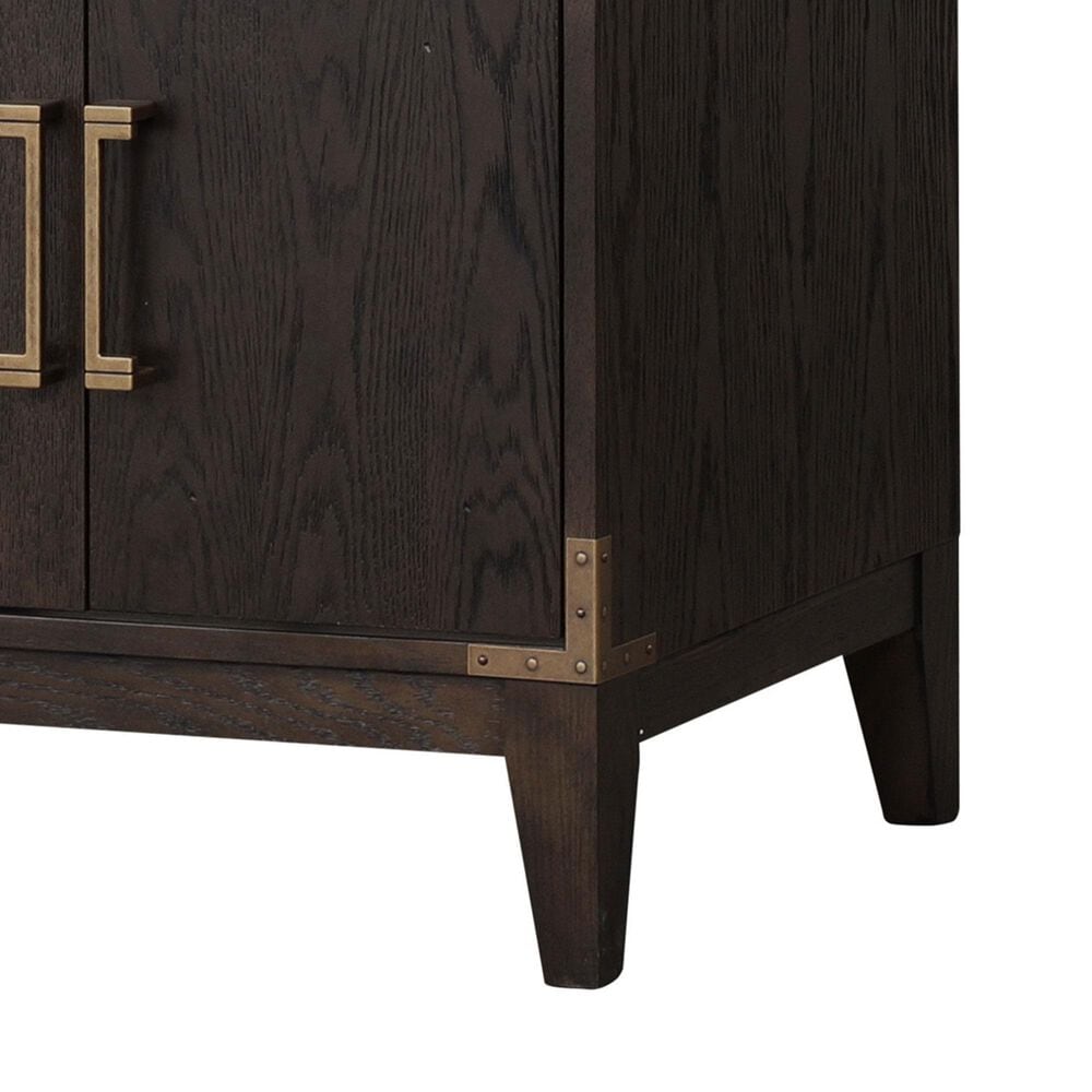 Lexora Home Laurel 72&quot; Double Bathroom Vanity in Brown Oak with White Quartz Top and Rectangular Sinks, , large