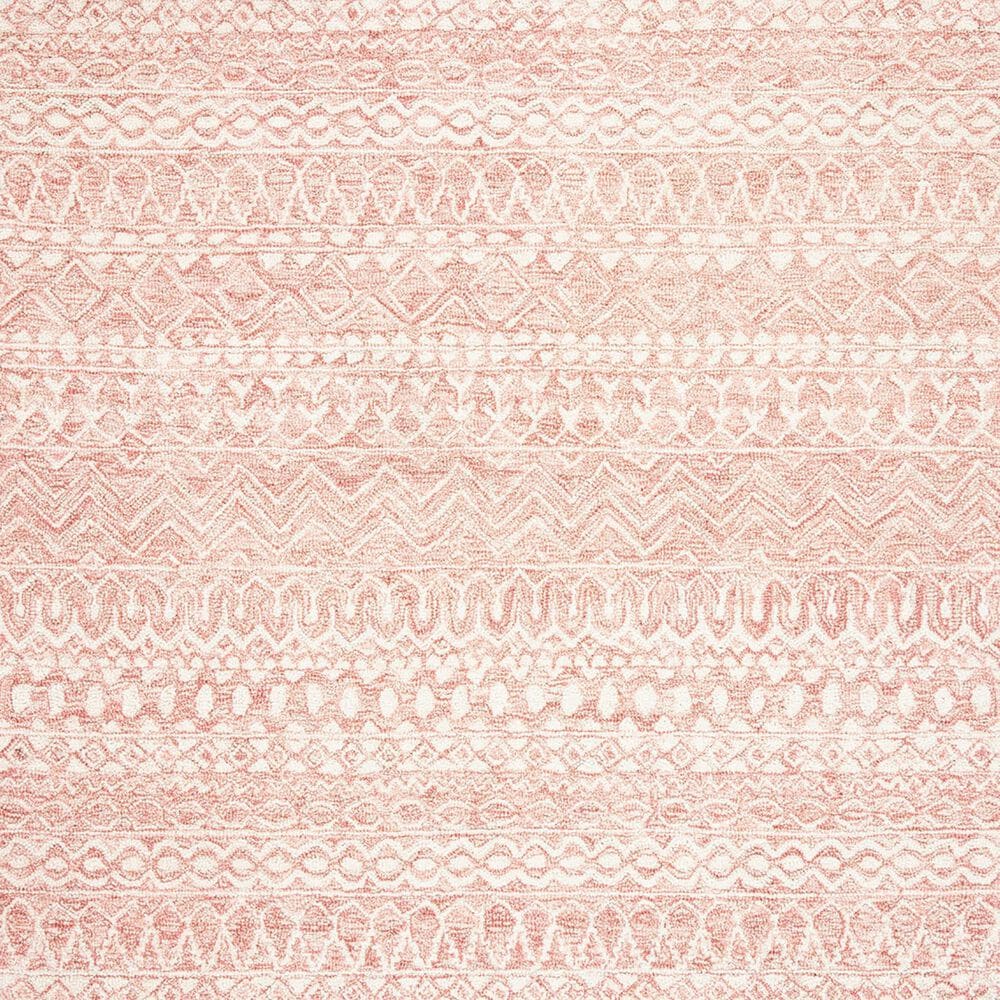 Safavieh Micro-Loop Southwestern 5&#39; Round Pink and Ivory Area Rug, , large