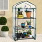 Timberlake Pure Garden 3-Tier Greenhouse in Green/Clear, , large