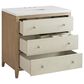 James Martin Vanities Celeste 36" Single Vanity in Sun-washed Oak with Embossed Shagreen and with Single Hole 3 cm White Zeus Quartz Top & Backsplash, , large