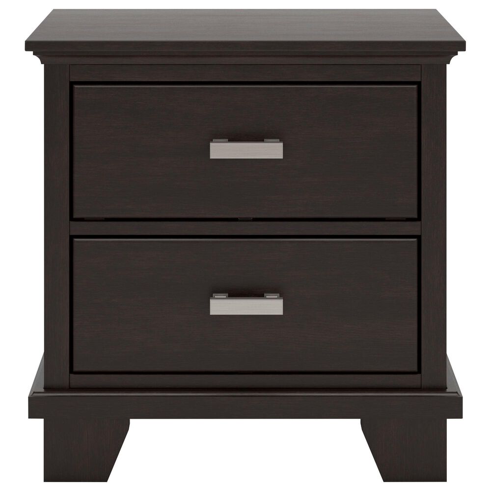 Ashley Covetown 2-Drawer Nightstand in Dark Brown, , large