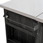 Hearth and Haven Outdoor Kitchen Island with Stainless Steel Top in Black, , large