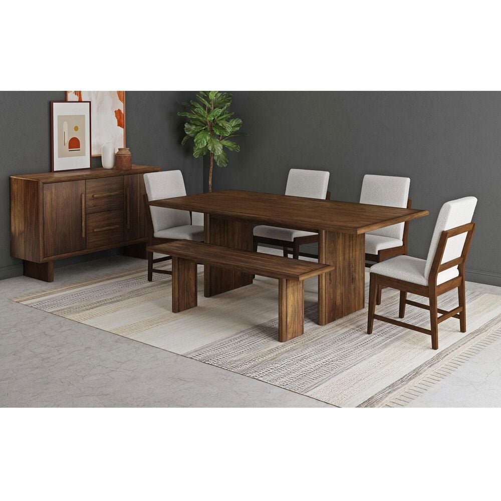 Mayberry Hill Brisbane 78&quot; Rectangle Dining Table in Brown, , large