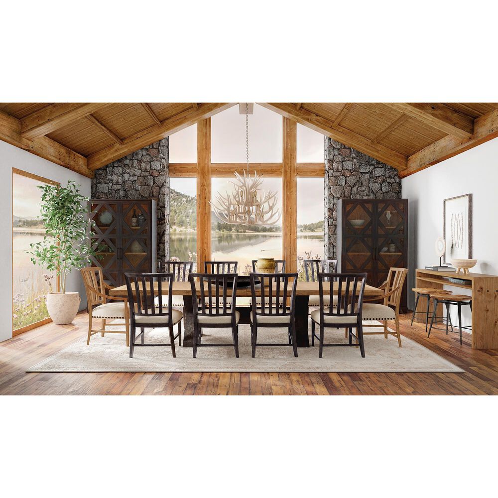 Hooker Furniture Big Sky Upholstered Side Chair in Charred Timber, , large
