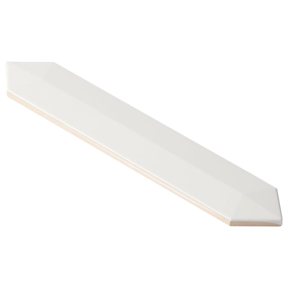 Soho Studio Clark Contour White 2.6&quot; x 13&quot; Ceramic Tile, , large