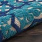 Nourison Aloha Geometric 7"10" x 10"6" Navy Indoor/Outdoor Area Rug, , large