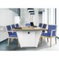 Regency Global Sourcing Regent WallGuard Guest and Reception Side Chair with Navy Blue Cushion in Noble Oak, , large