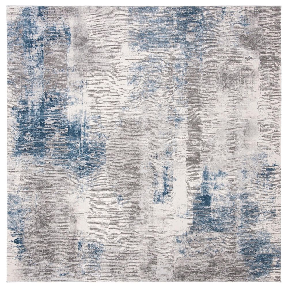 Safavieh Invista 6"7" Square Grey and Ivory Area Rug, , large