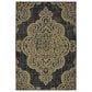 Oriental Weavers Marina 5929K 1"9" x 3"9" Black and Tan Area Rug, , large