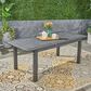 Hearth and Haven Outdoor Rectangular Dining Table in Dark Grey - Table Only, , large
