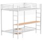 Pacific Landing Campus Full Over Twin Workstation Bunk Bed in Matte White, , large