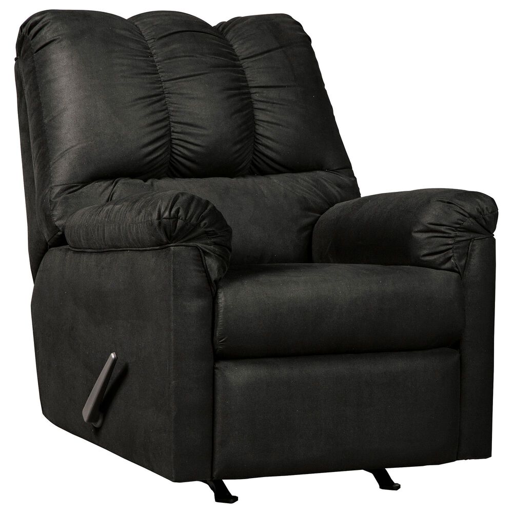 Ashley Darcy Manual Rocker Recliner in Black, , large