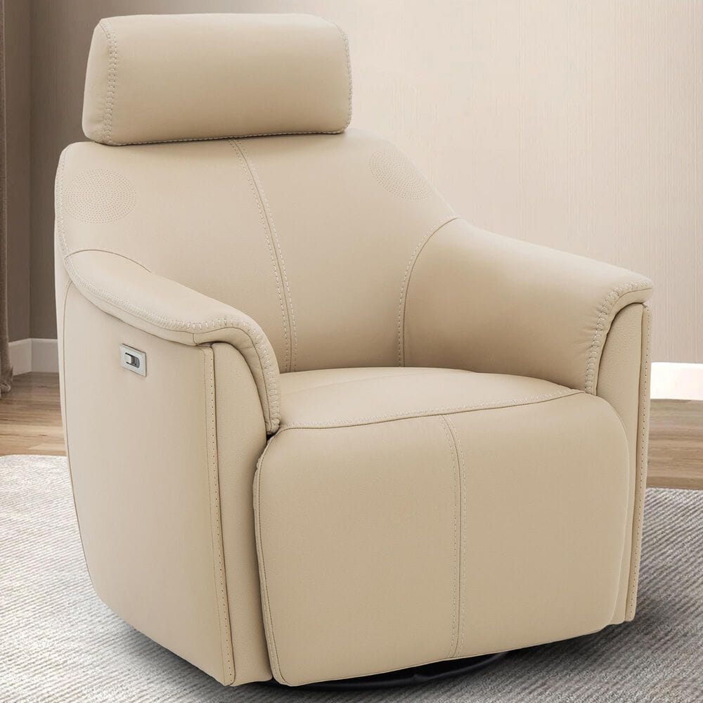 MotoMotion Echo Power Swivel Tilt Recliner with Audio in Sorrento Sand, , large