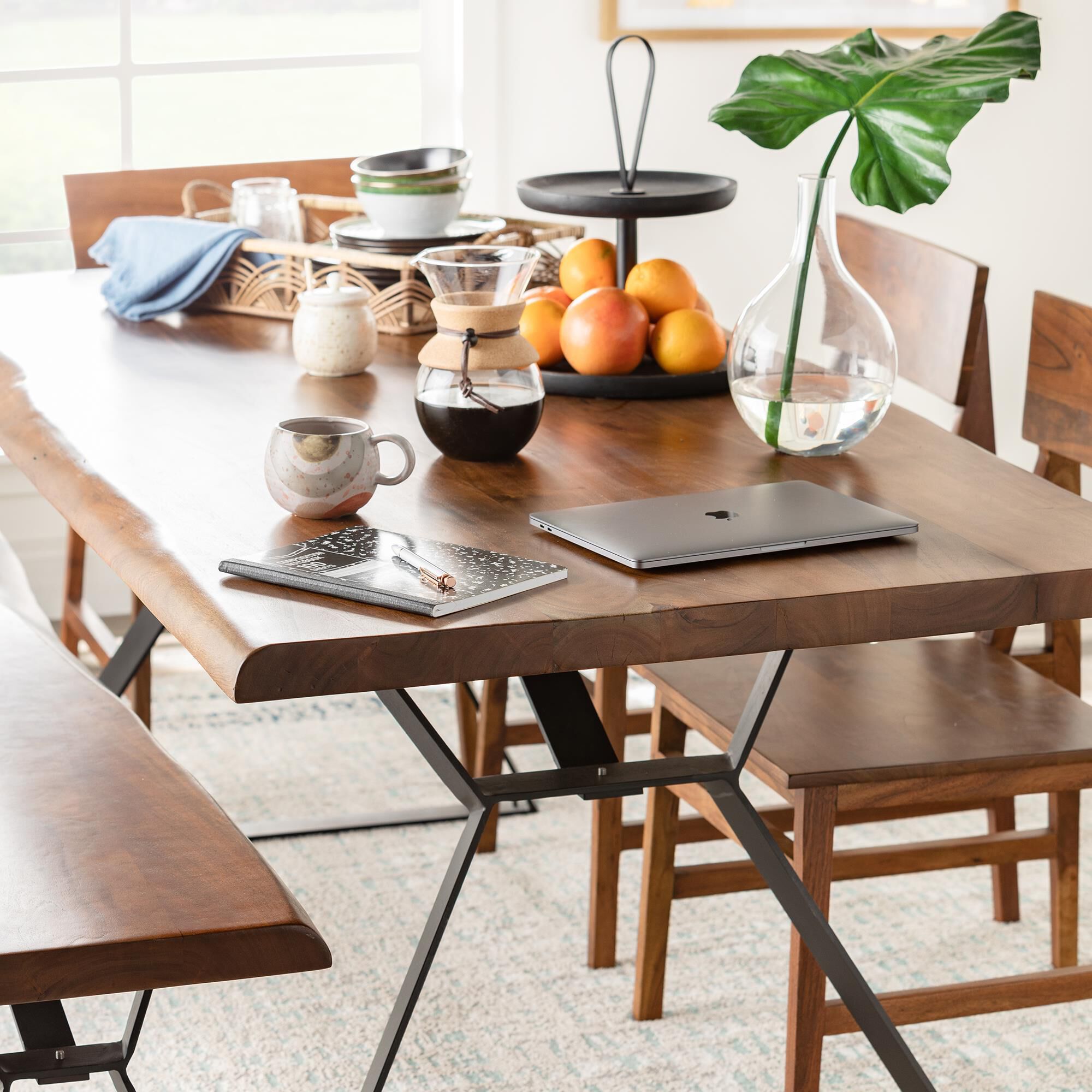 Loft style dining table and chairs outlet
