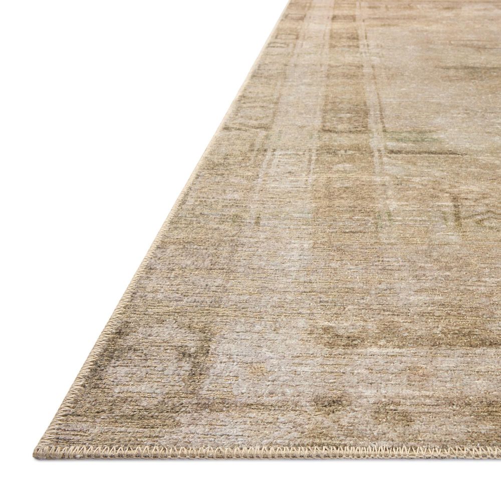 Amber Lewis x Loloi Cambria Natural and Jade 3'6" x 5'6" Area Rug, , large