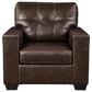 Ashley Santorine 4-Piece Stationary Living Room Set in Dark Brown, , large