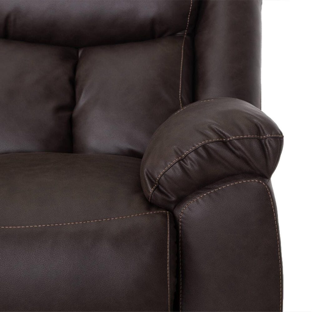 Moore Furniture Warner Manual Rocker Recliner in Duvell Coffee, , large