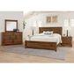 Viceray Collections Cool Rustic 4-Piece King Plank Bedroom Set in Amber, , large