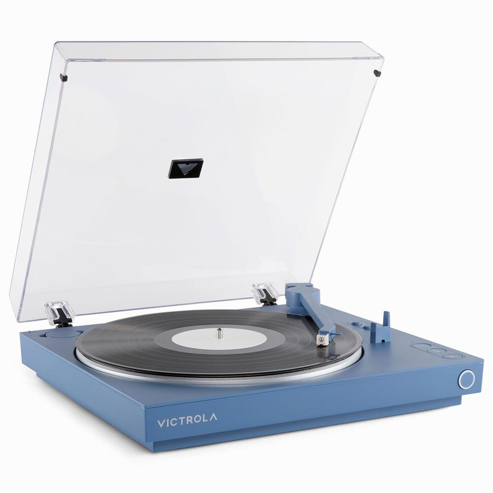 Victrola 2-Speed Automatic Turntable with Bluetooth in Blue, , large