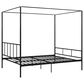 Novogratz Marion Queen Canopy Bed in Black, , large