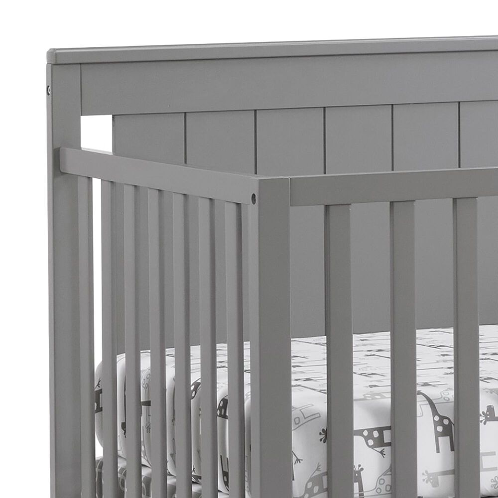 Oxford Baby Lazio 4-In-1 Convertible Crib in Dove Gray, , large