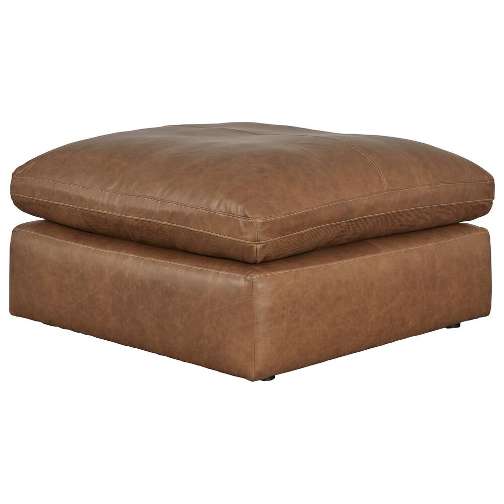 Ashley Emilia 3-Piece Stationary Reversible Sectional with Ottoman in Caramel, , large