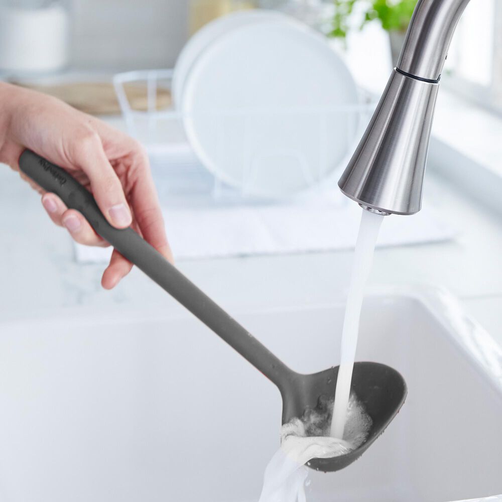 Green Pan Platinum Silicone Ladle in Charcoal Grey, , large