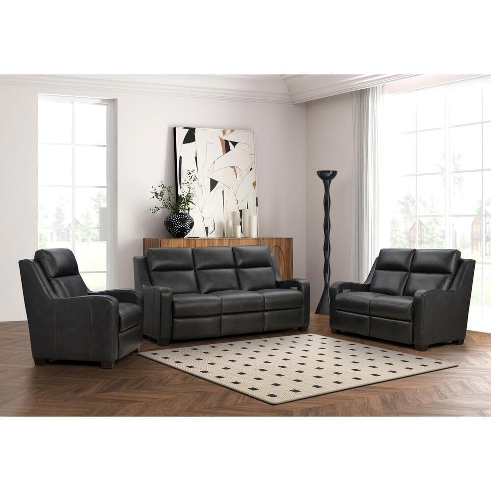 Barcalounger Ayden Power Loveseat in Elway Dark Gray, , large