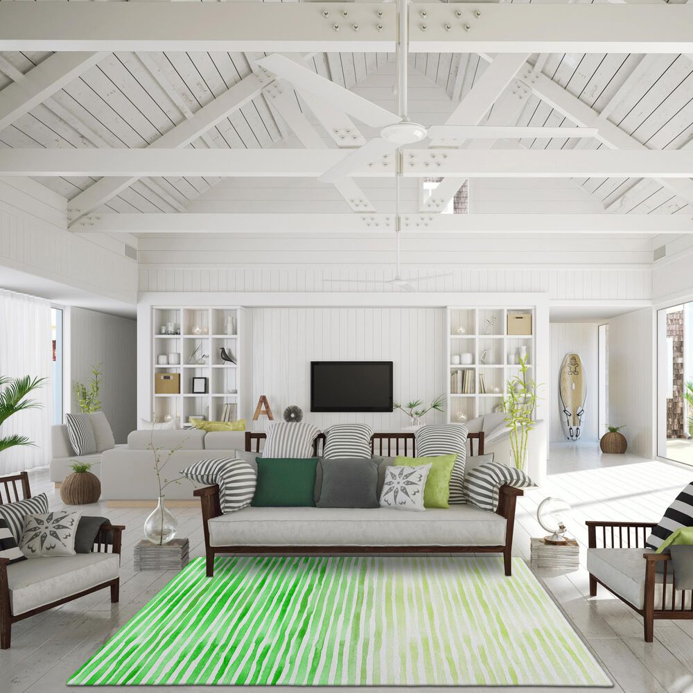 Dalyn Rug Company Seabreeze Striped 10&#39; x 14&#39; Cactus Area Rug, , large