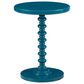 Linon Home Decor Aurora Round Side Table in Teal, , large