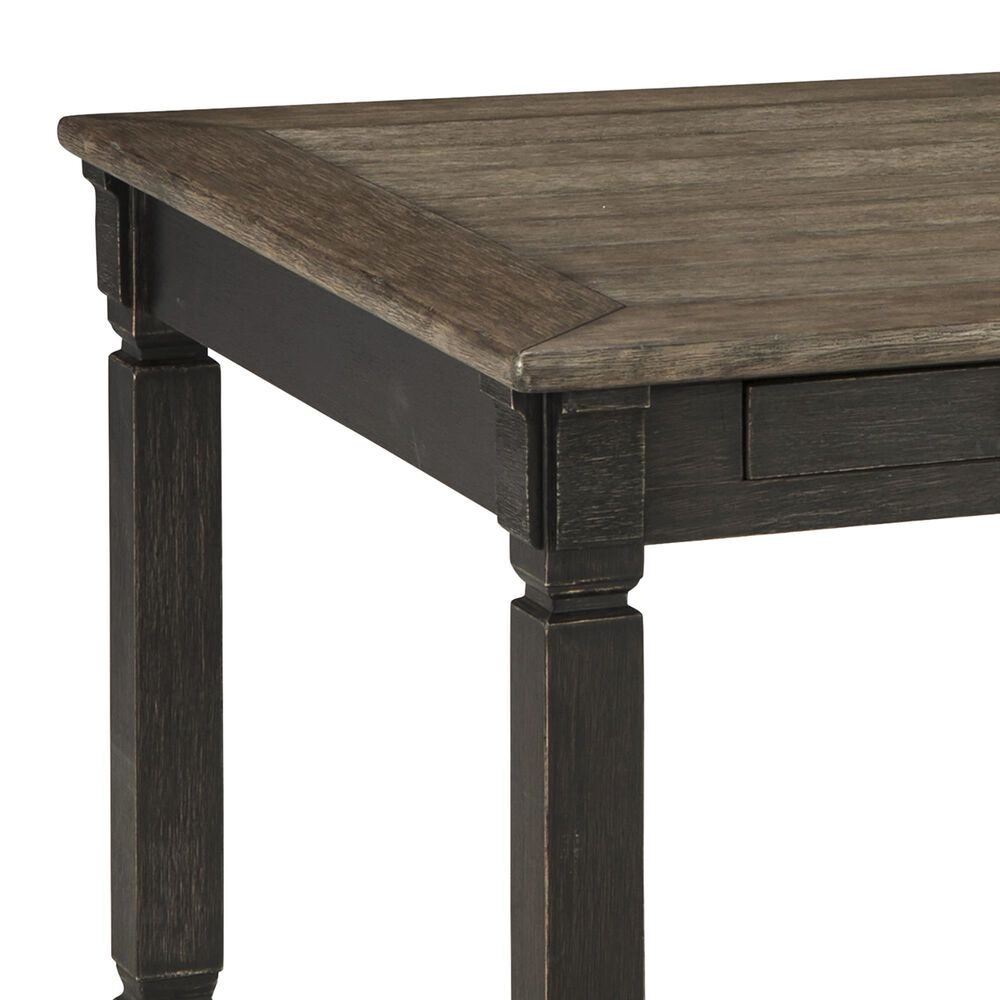 Ashley Tyler Creek 3-Drawer Dining Table in Antique Black and Weathered Oak - Table Only, , large