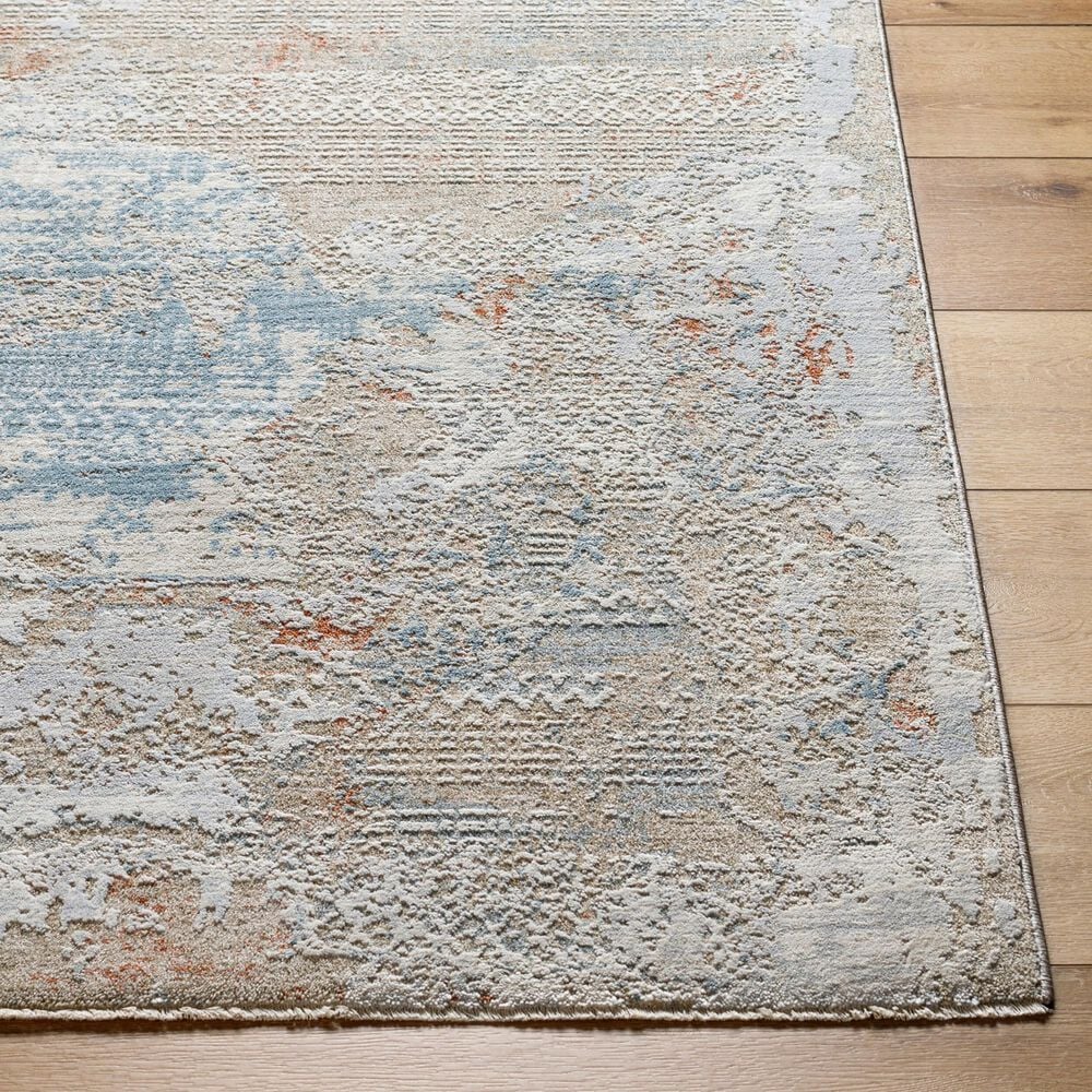 Surya Brunswick 2&#39;7&quot; x 3&#39;11&quot; Blue, Taupe, Cream, Seafoam, Olive and Tan Area Rug, , large