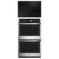 GE Profile 2-Piece Kitchen Package with Stainless Steel 30" Built-In Double Wall Oven and Black 30" Built-In Induction Cooktop, , large
