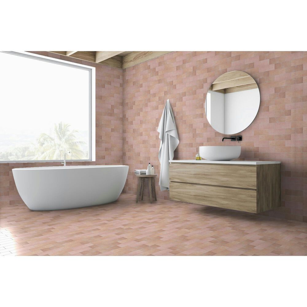 Emser Passion Rosa 3&quot; x 8&quot; Glossy Porcelain Tile, , large