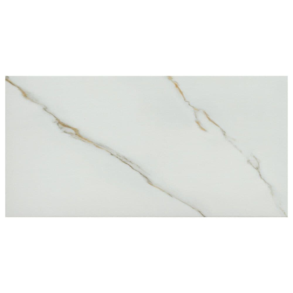 Emser Lamarble White 12&quot; x 24&quot; Ceramic Tile, , large
