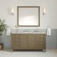James Martin Vanities Chicago 60" Single Bathroom Vanity in Walnut Whisper with 3 cm Eternal Jasmine Pearl Quartz Top, Rectangular Sink and FreePower Wireless Charger, , large
