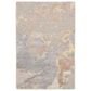 Nourison Silk Shadows SHA20 2" x 3" Silver Area Rug, , large