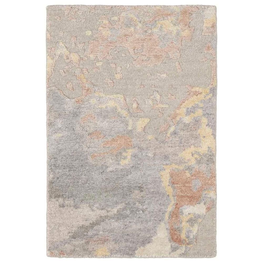 Nourison Silk Shadows SHA20 2" x 3" Silver Area Rug, , large