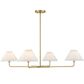 Savoy House 4 Light Chandelier in Natural Brass, , large