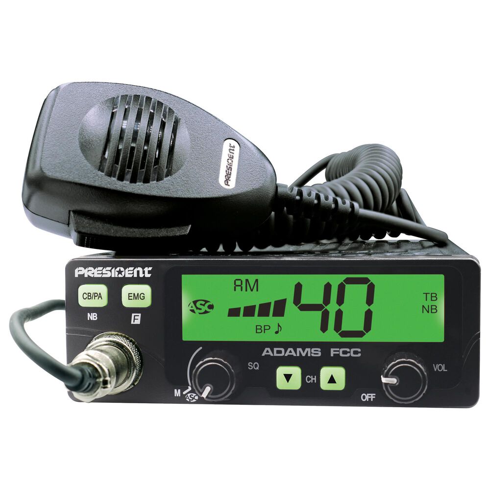 President Electronics Adams Fcc Cb Radio 7 Colors, , large