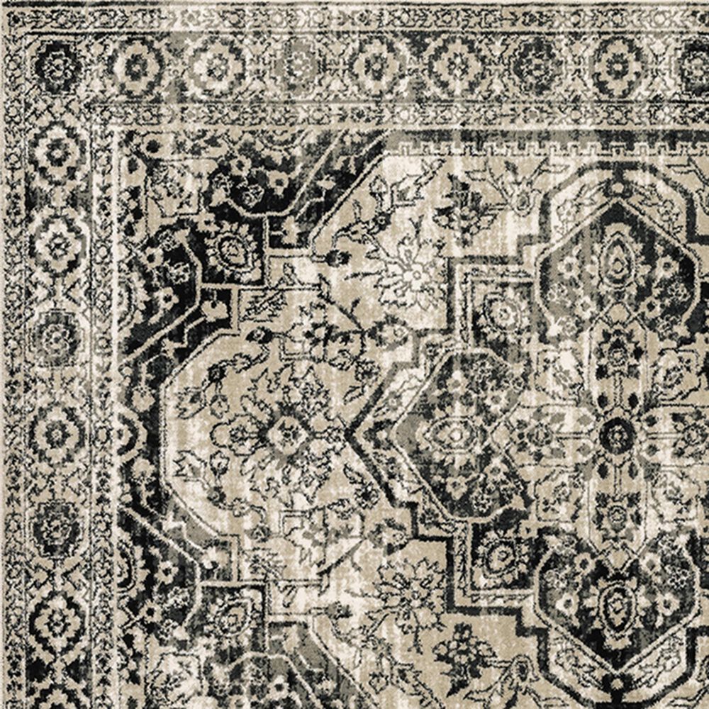 Oriental Weavers Georgia Medallion 429G0 7&#39;10&quot; x 10&#39; Grey Area Rug, , large