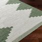 Surya Eagean EAG-2435 Grass Green, Ivory, Dark Green and Seafoam 4"3" x 5"11" Indoor/Outdoor Area Rug, , large